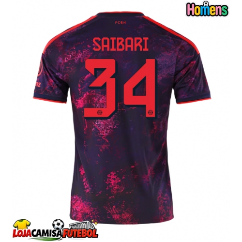 Camisa de Futebol Bayern Munich Ismael Saibari #34 Equipamento Alternativo 2026-27 Manga Curta